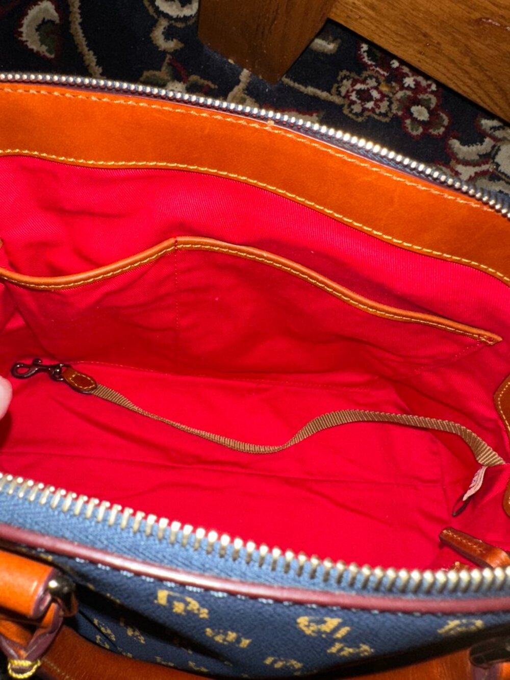 Dooney and Bourke Gretta  blue domed satchel - Picture 7 of 9